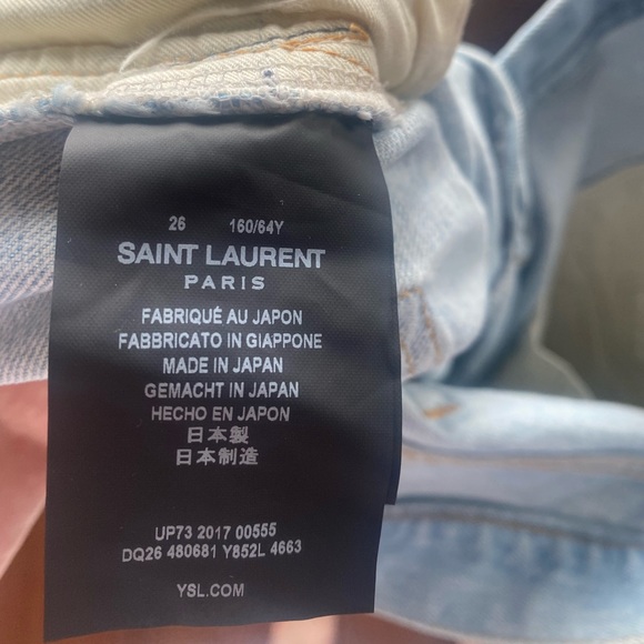 Saint Laurent light wash jeans NWT! - Picture 6 of 11